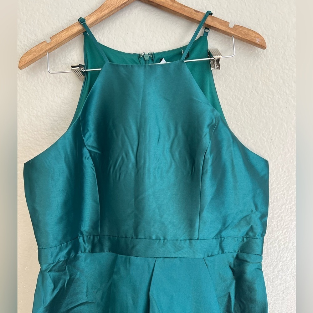 NWOT Broadway Show Emerald Green High-Low Maxi Dress - Picture 4 of 7